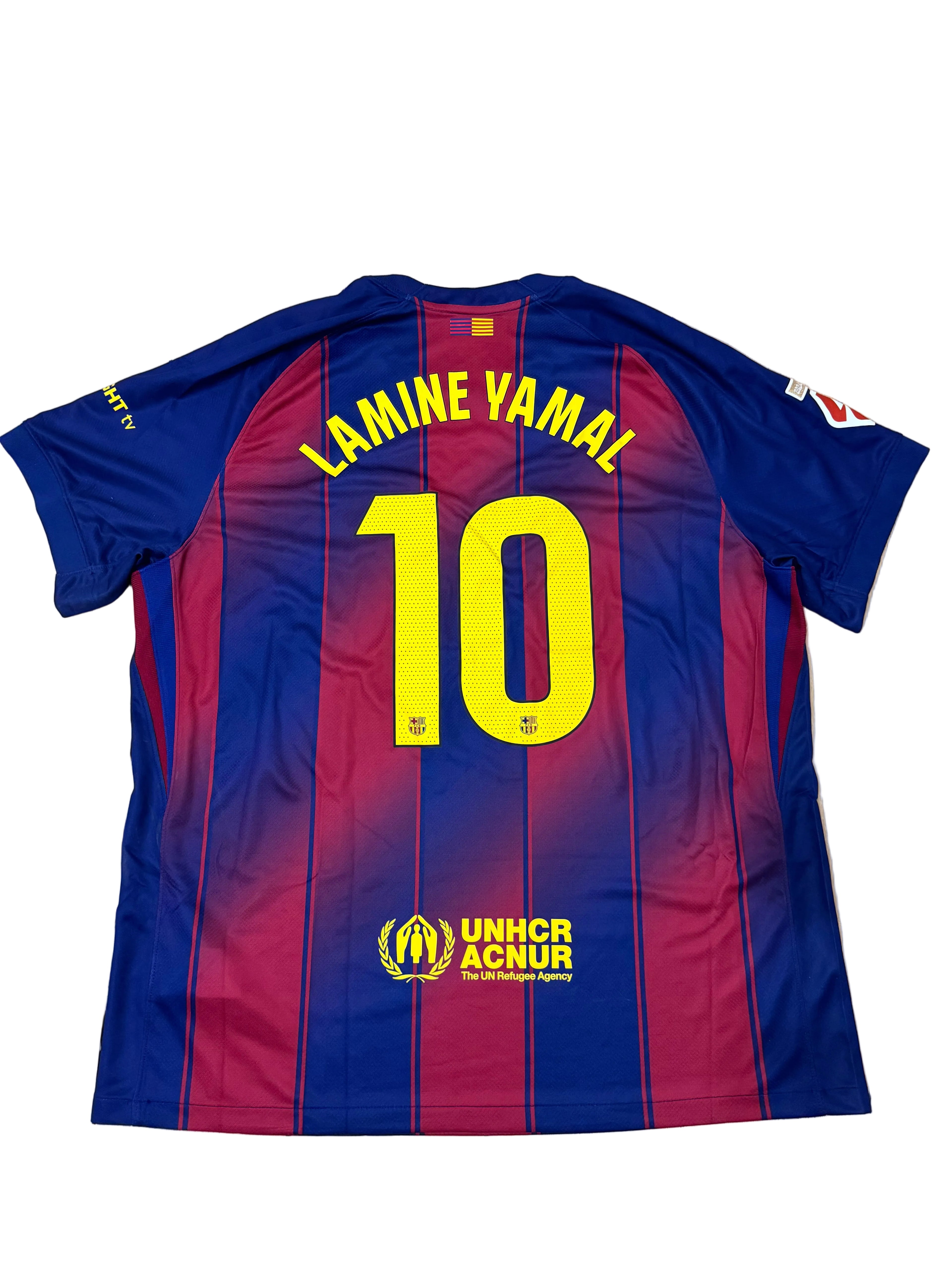 Lamine Yamal Barcelona hjemmebanetrøje 2025/26 - XXL